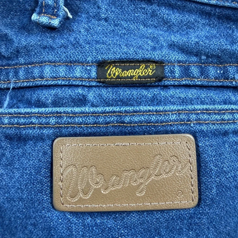 Wrangler 13MWZ Mens 35x32 Cowboy Cut Original Fit Jeans Blue Denim Straight